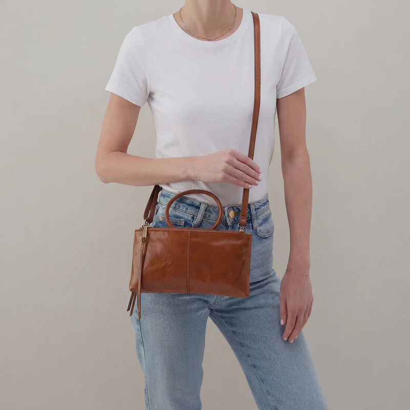 HOBO Sable Crossbody - Polished Leather | Truffle