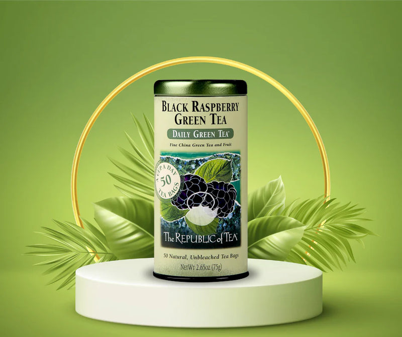 The Republic of Tea - Daily Green Tea - Black Raspberry Green Tea Bags