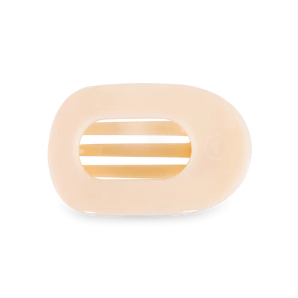 TELETIES - Almond Beige Flat Round Hair Clip - Assorted Sizes