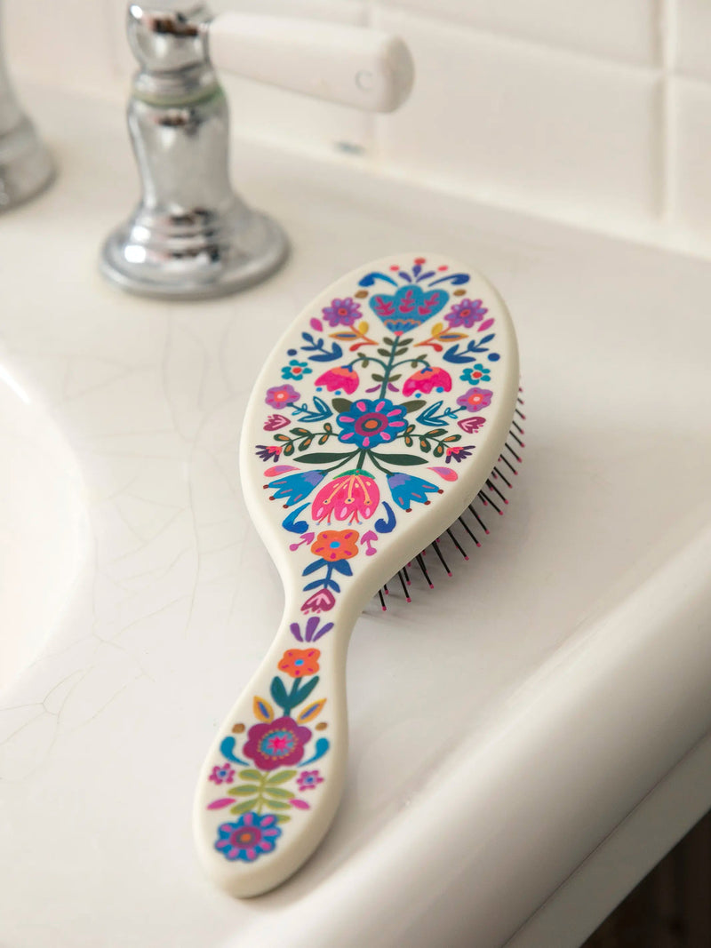 Natural Life Wet / Dry Detangling Hairbrush - Cream