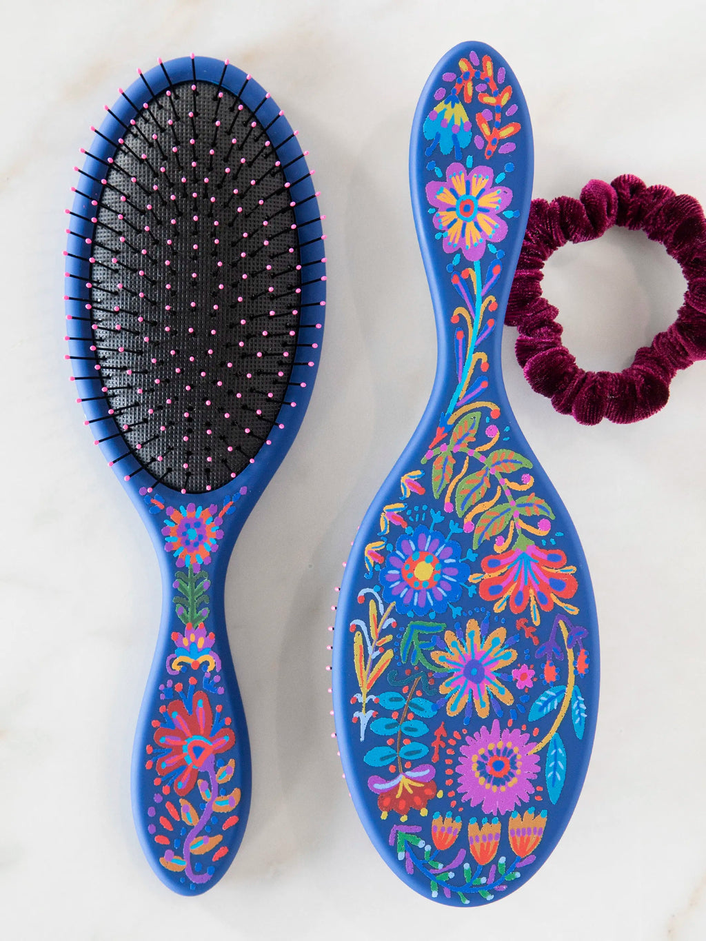 Natural Life Wet / Dry Detangling Hairbrush - Navy