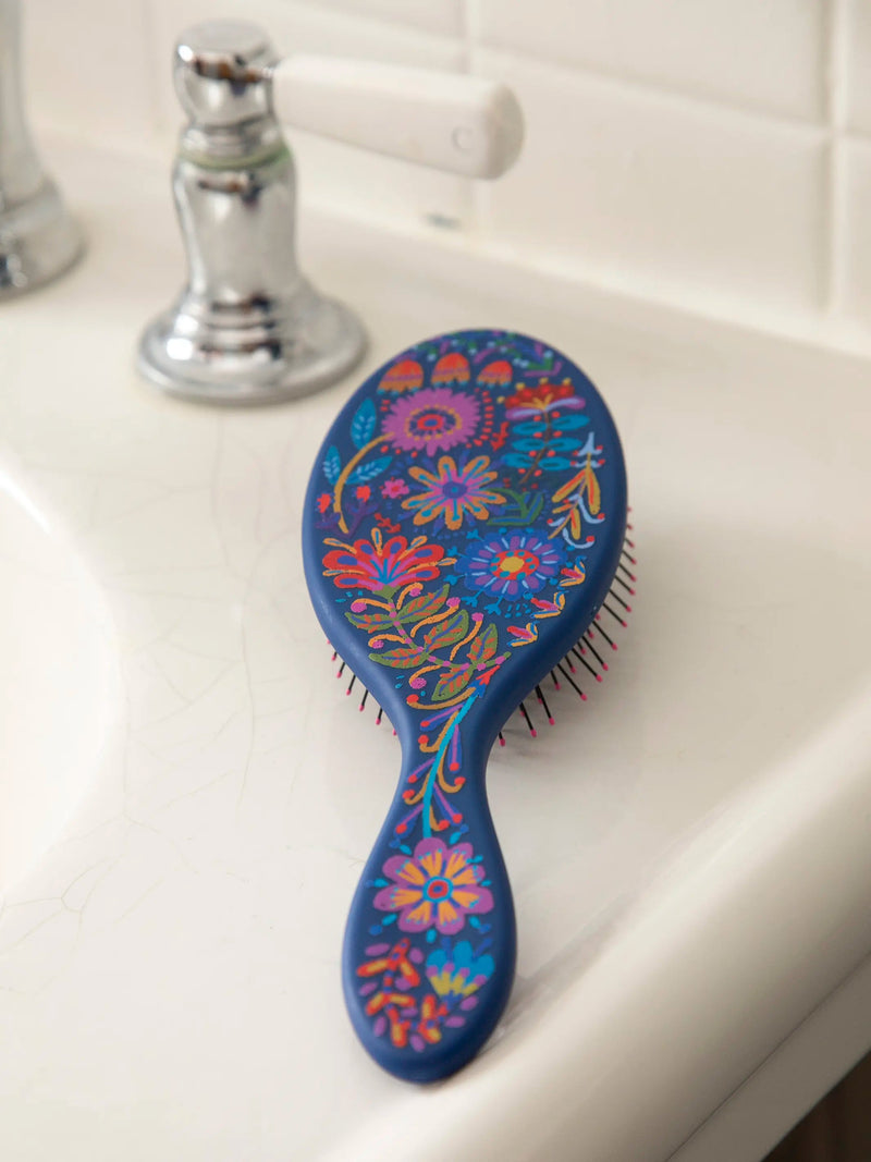 Natural Life Wet / Dry Detangling Hairbrush - Navy