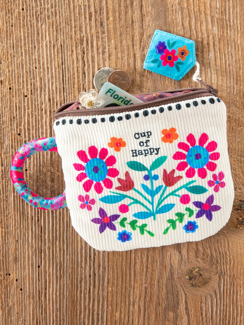 Natural Life® Cup of Happy Zippered Pouch