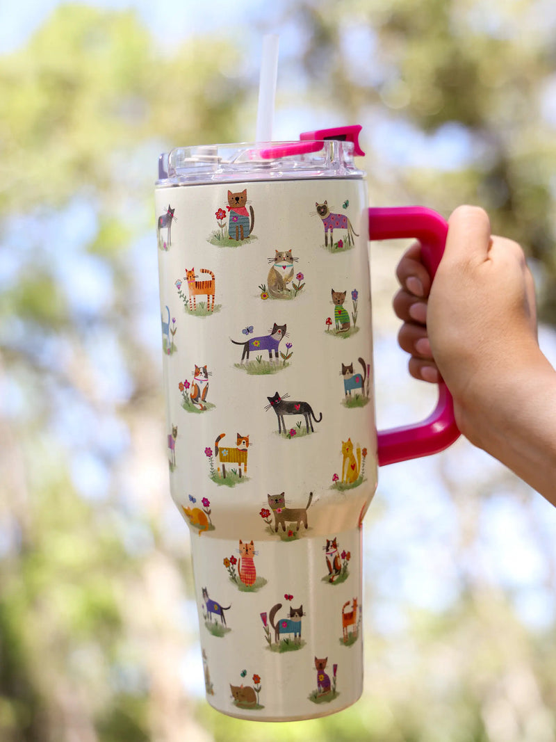 Natural Life® Mega 40oz Tumbler - Cats