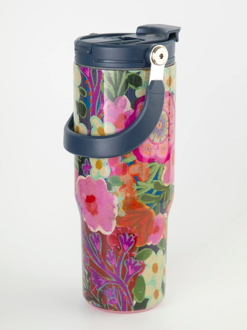 Natural Life® 30oz Tumbler - Pink Painted Garden