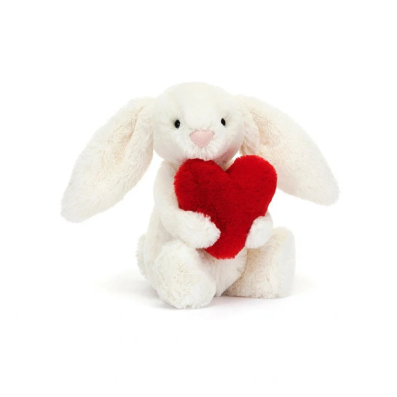 Jellycat Bashful Red Love Heart Bunny Small Plush