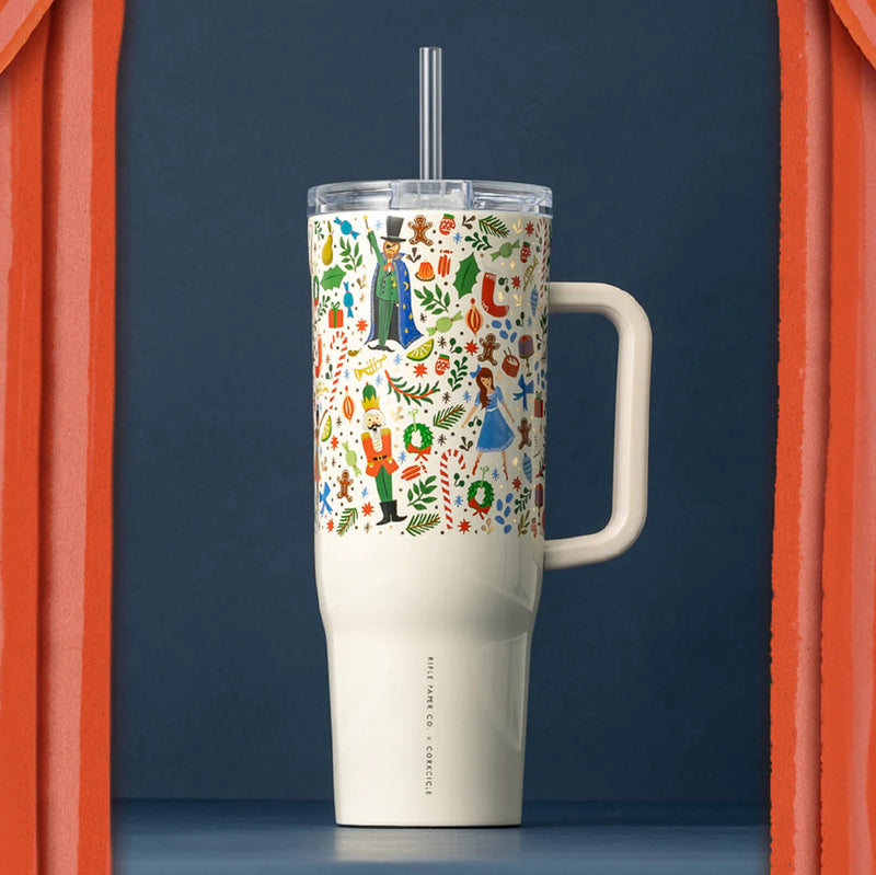 Corkcicle Cruiser - 40oz - Rifle Paper Co. - Nutcracker