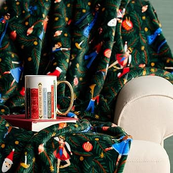 RIFLE PAPER CO. Nutcracker Fleece Blanket