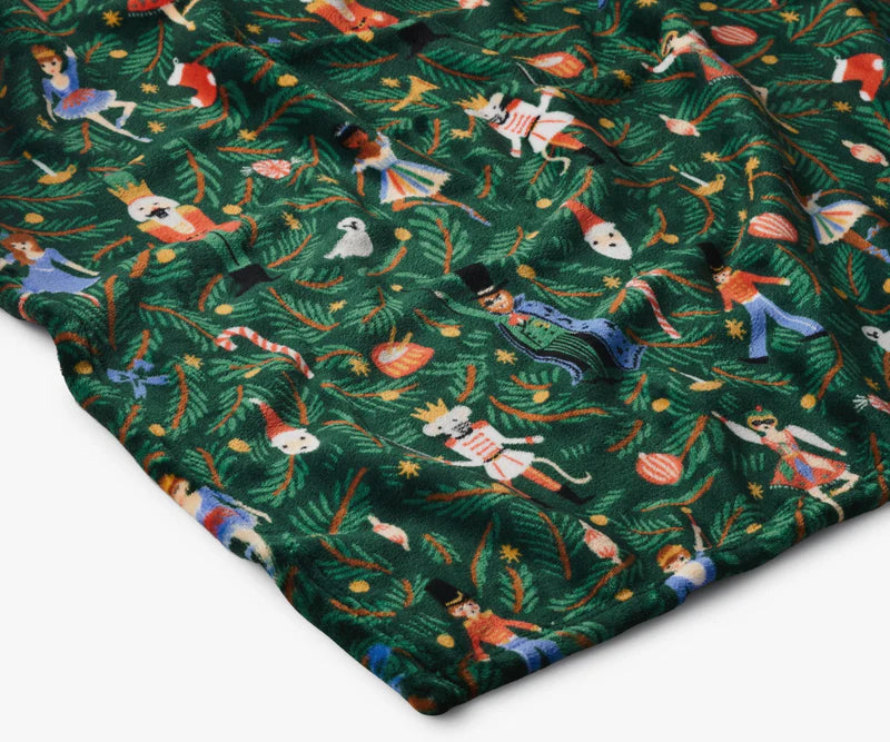 RIFLE PAPER CO. Nutcracker Fleece Blanket