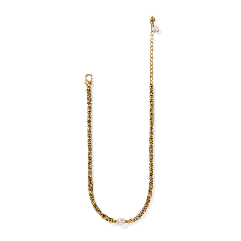 Brighton Trust Your Journey Pearl Chain Short Necklace