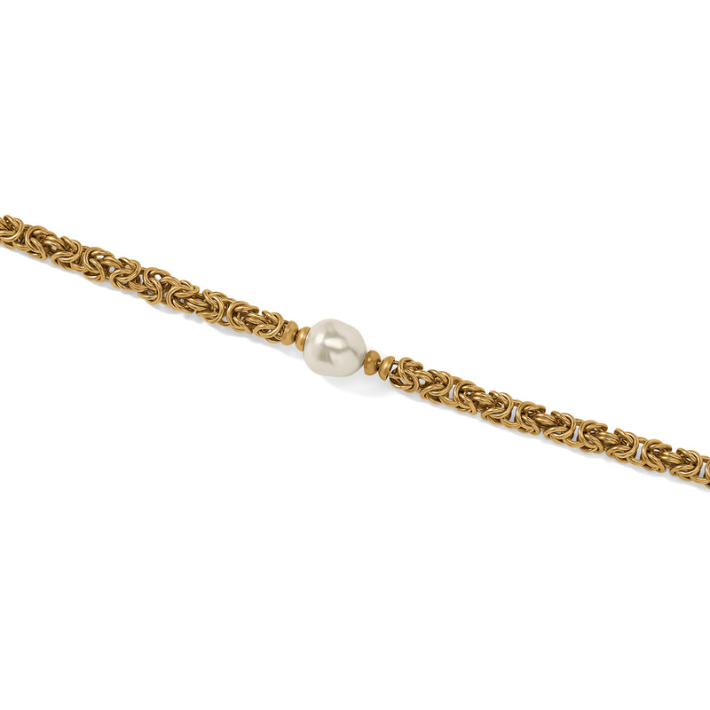 Brighton Trust Your Journey Pearl Chain Short Necklace