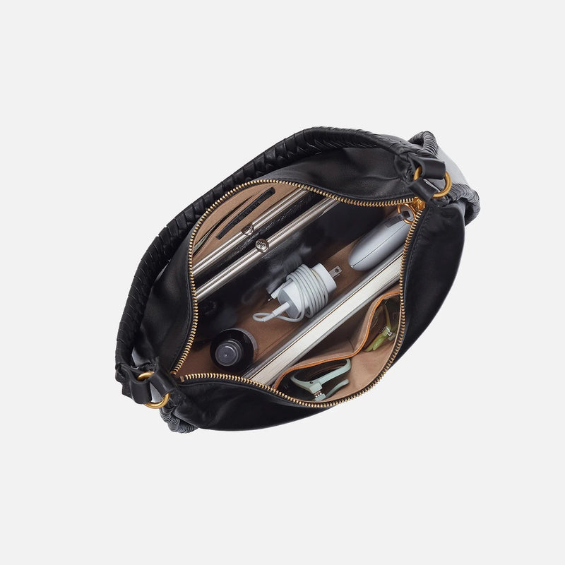 HOBO Mia Crescent Large Hobo - Smooth Leather | Black