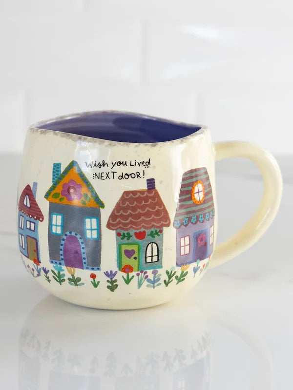 Natural Life® Artisan Rainbow Coffee Mug - Wished You Lived Next Door