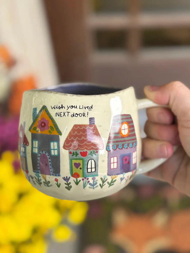 Natural Life® Artisan Rainbow Coffee Mug - Wished You Lived Next Door