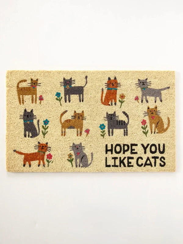 Natural Life Bungalow Doormat - Like Cats (Natural)