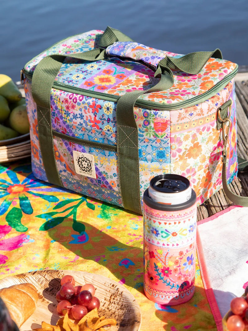 Natural Life® Cooler Tote - Folk Flower Patchwork