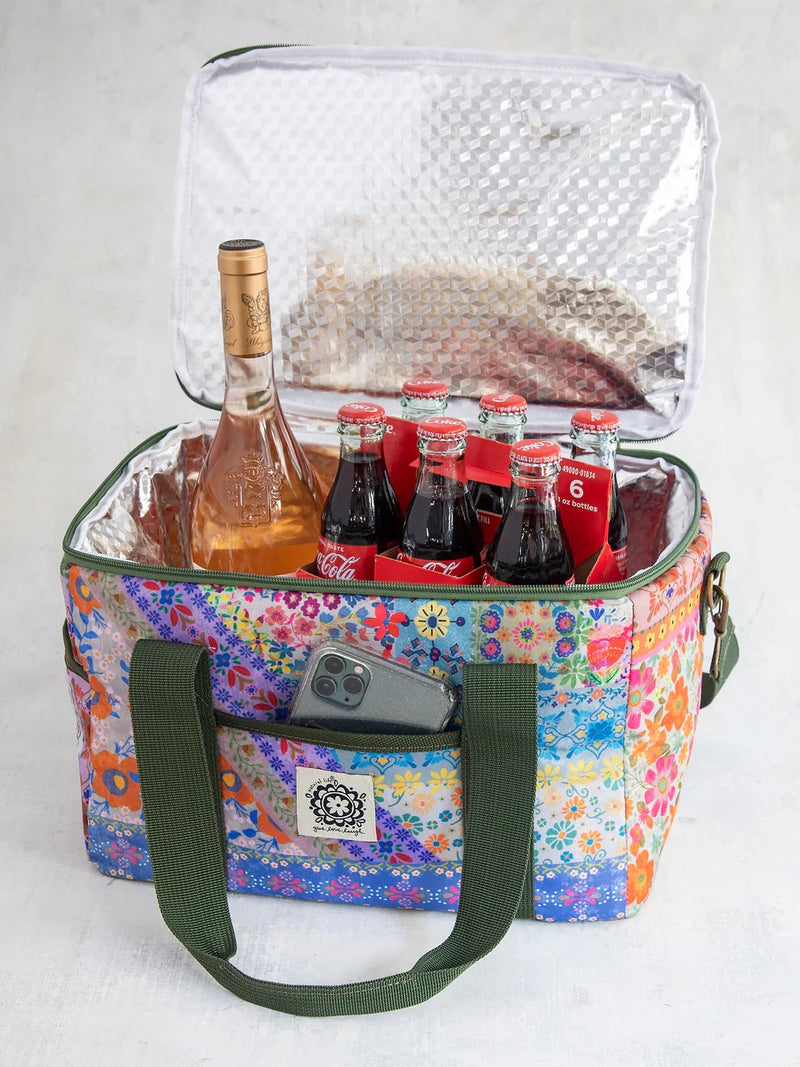 Natural Life® Cooler Tote - Folk Flower Patchwork