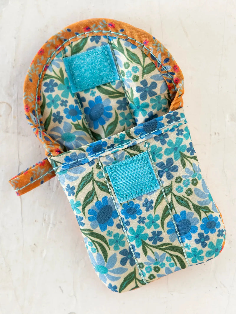 Natural Life® Ear Bud Case -  Yellow Garland Medallion