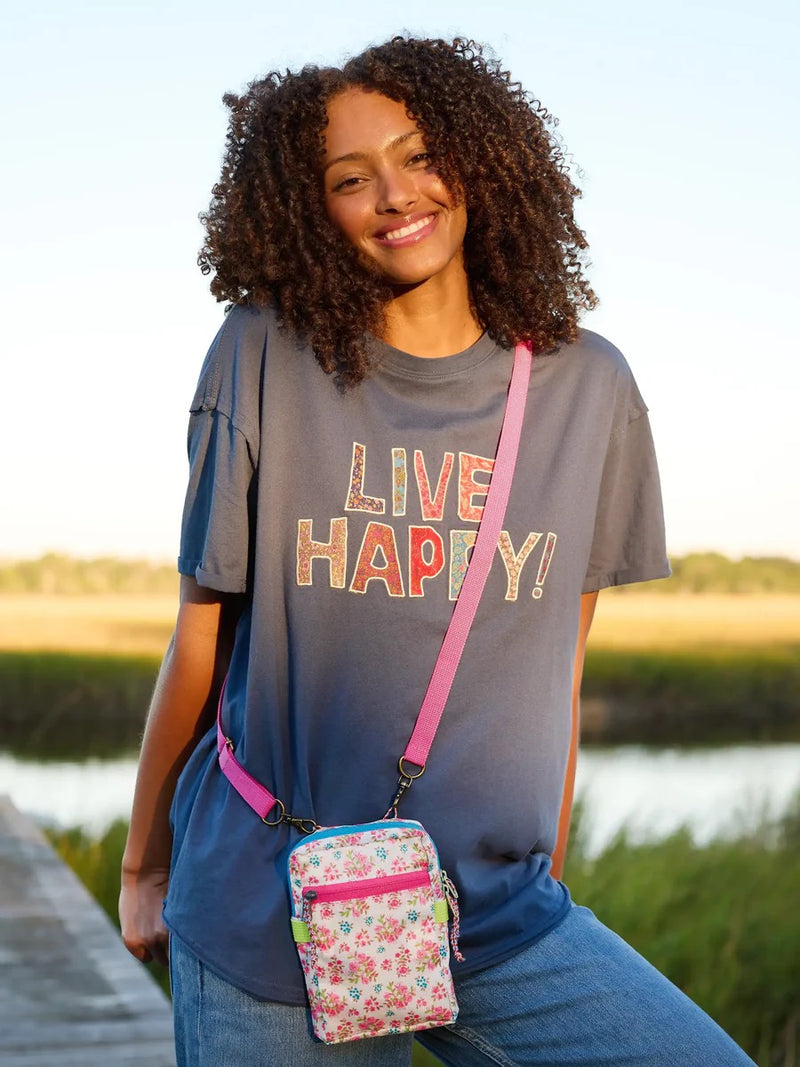 Natural Life® 8-in-1 Pocket Crossbody - Pink Bouquet