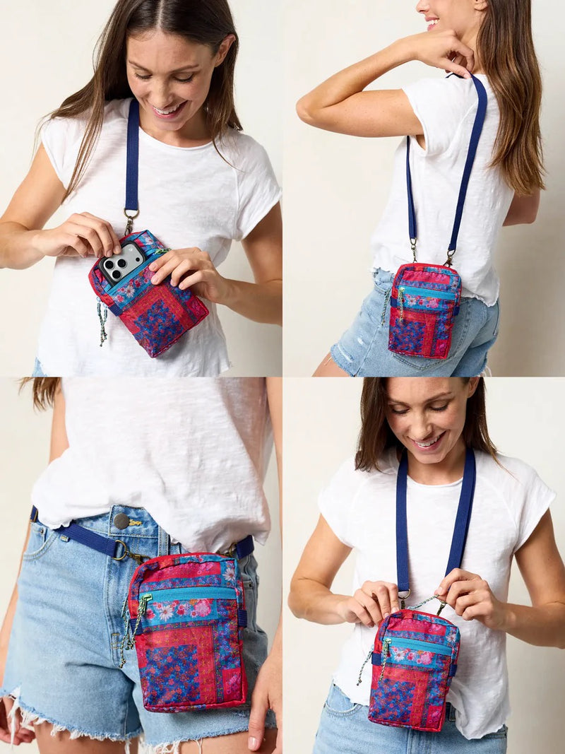 Natural Life® 8-in-1 Pocket Crossbody - Jewel Positano Scarf