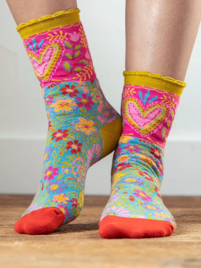 Natural Life Boxed Boho Sock, Set of 3 - Red Heart