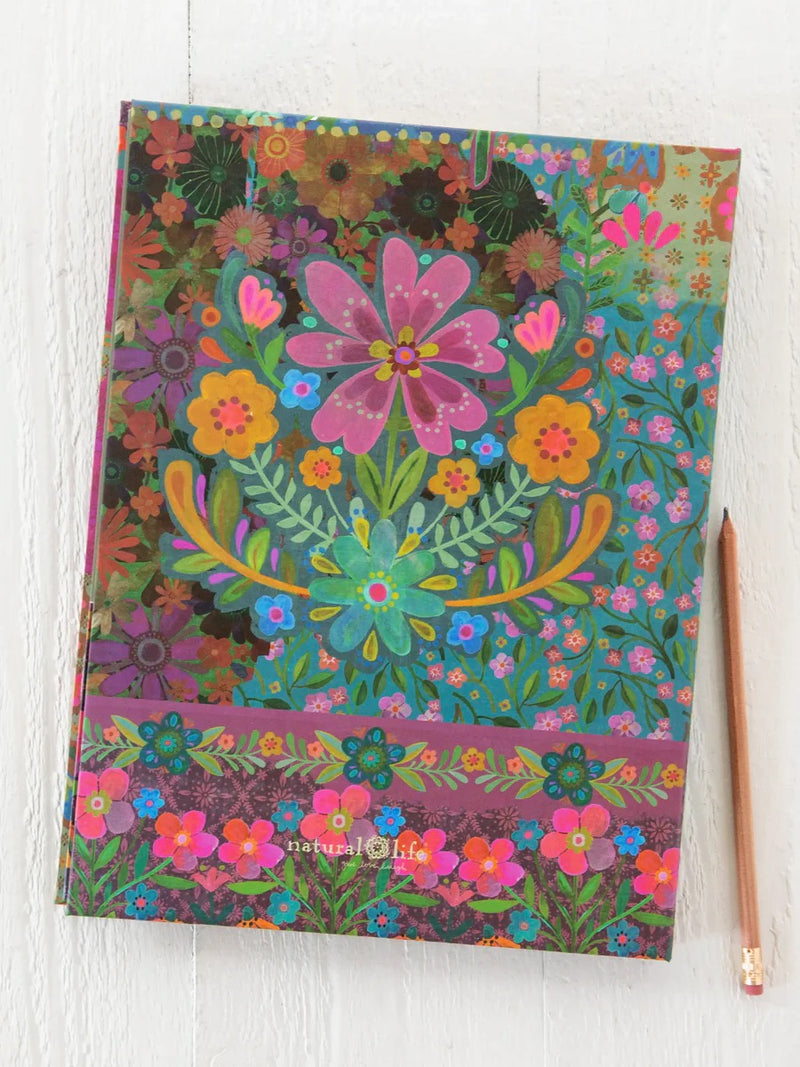 Natural Life® Clipfolio with Notepad - Teal Heart