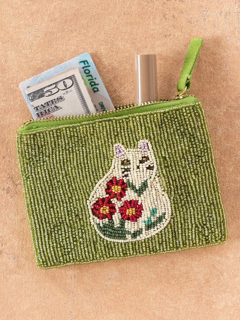 Natural Life® Beaded Coin Purse - Cat