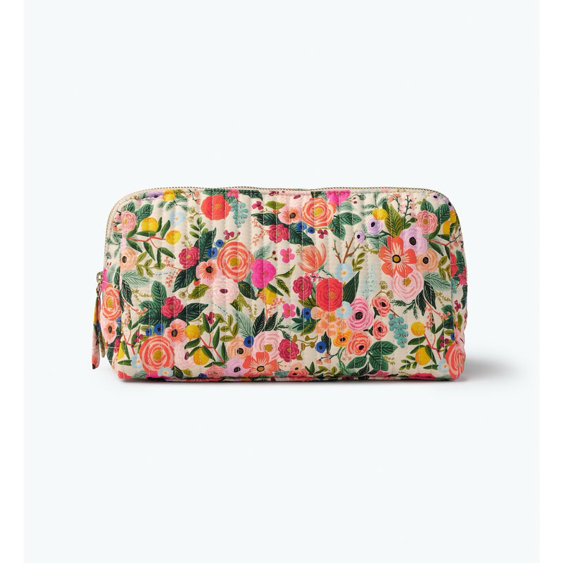 RIFLE PAPER CO. Garden Party Quilted Large Cosmetic Pouch
