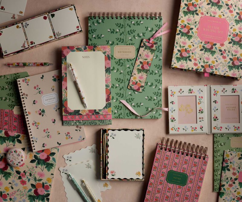 RIFLE PAPER CO. Dahlia Stitched Notepad Set