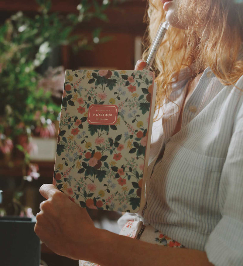 RIFLE PAPER CO. Dahlia Stitched Notepad Set