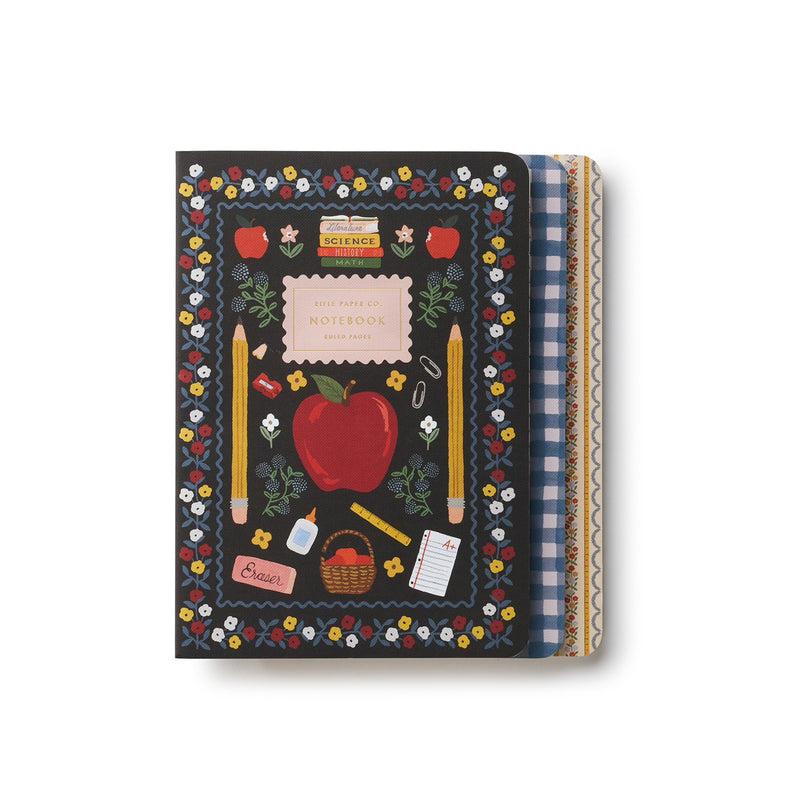 RIFLE PAPER CO. Schoolhouse Stitched Notepad Set