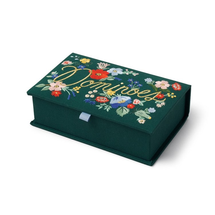 RIFLE PAPER CO. Strawberry Fields Dominoes Set