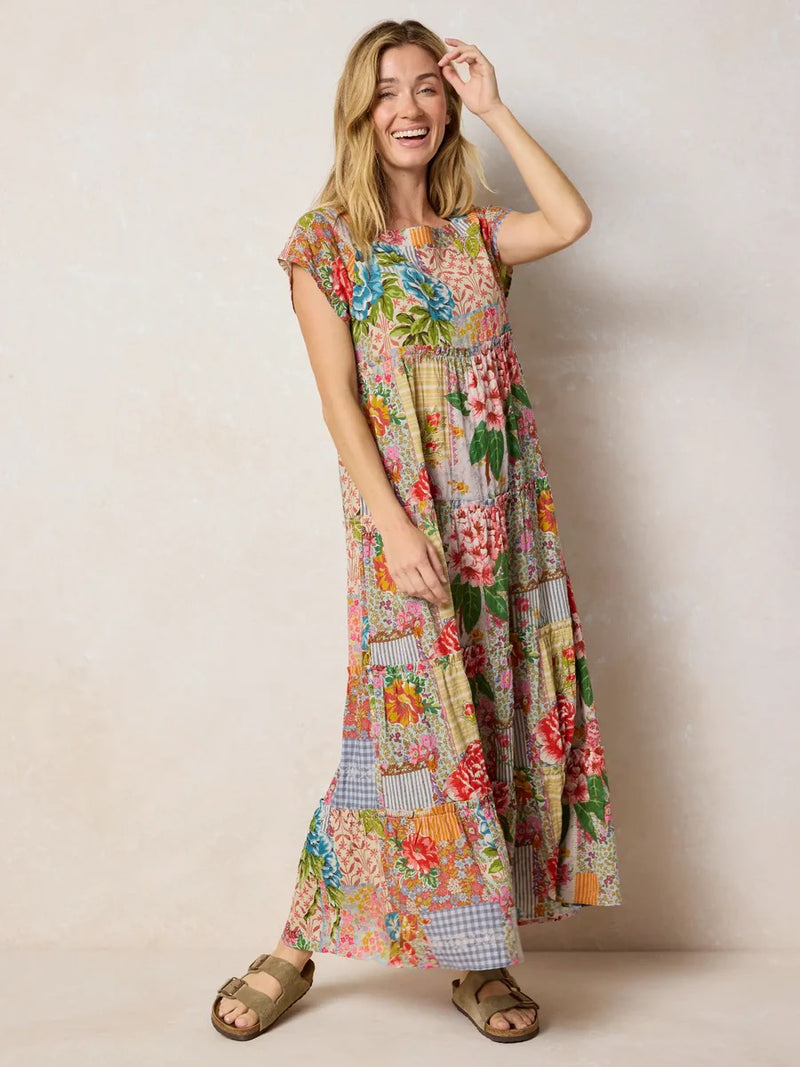 Natural Life Berkley Maxi Dress - Vintage Treasure Pink