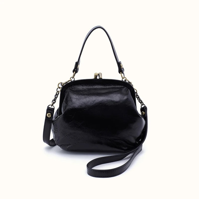 HOBO Alba Frame Crossbody Bag - Black