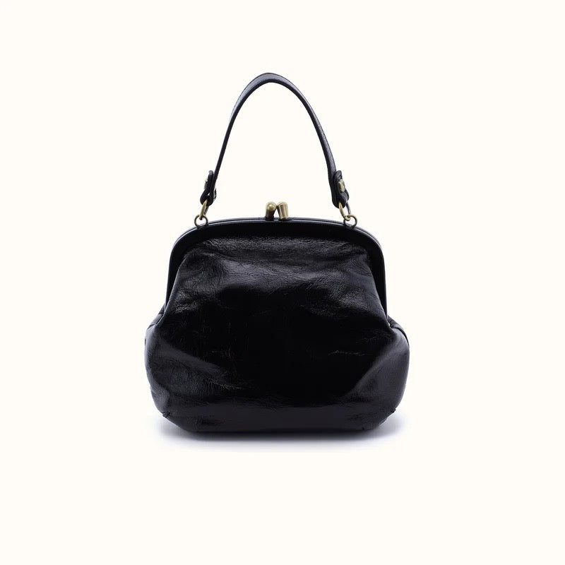 HOBO Alba Frame Crossbody Bag - Black