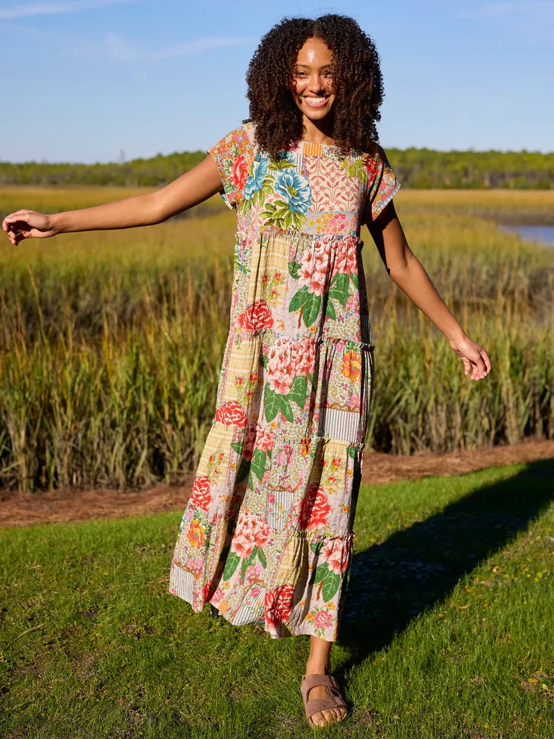 Natural Life Berkley Maxi Dress - Vintage Treasure Pink