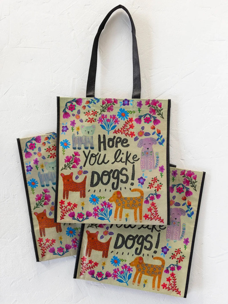 Natural Life Recycled XL Happy Bags - Hope You Like Dogs