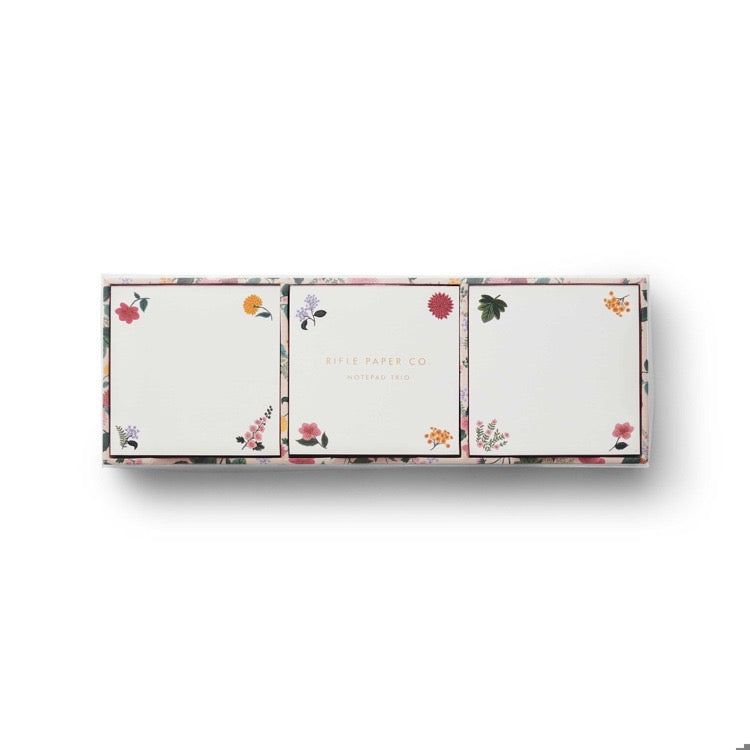 RIFLE PAPER CO. Dahlia Notepad Trio