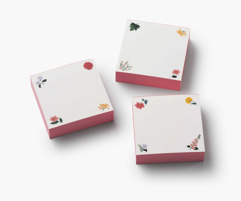 RIFLE PAPER CO. Dahlia Notepad Trio