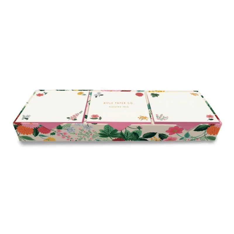 RIFLE PAPER CO. Dahlia Notepad Trio