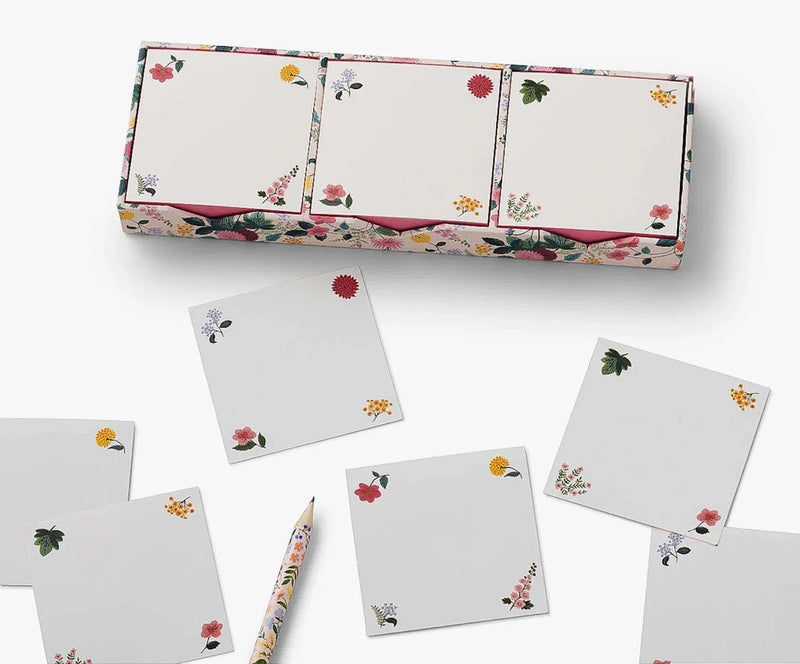 RIFLE PAPER CO. Dahlia Notepad Trio