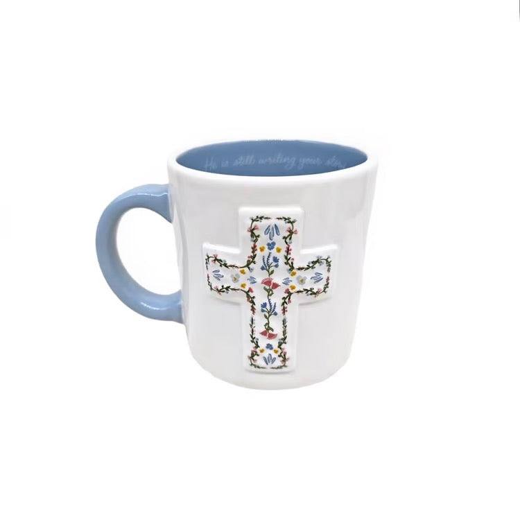 Mary Square - Mug Sculpted He Is Still Writing Your Story