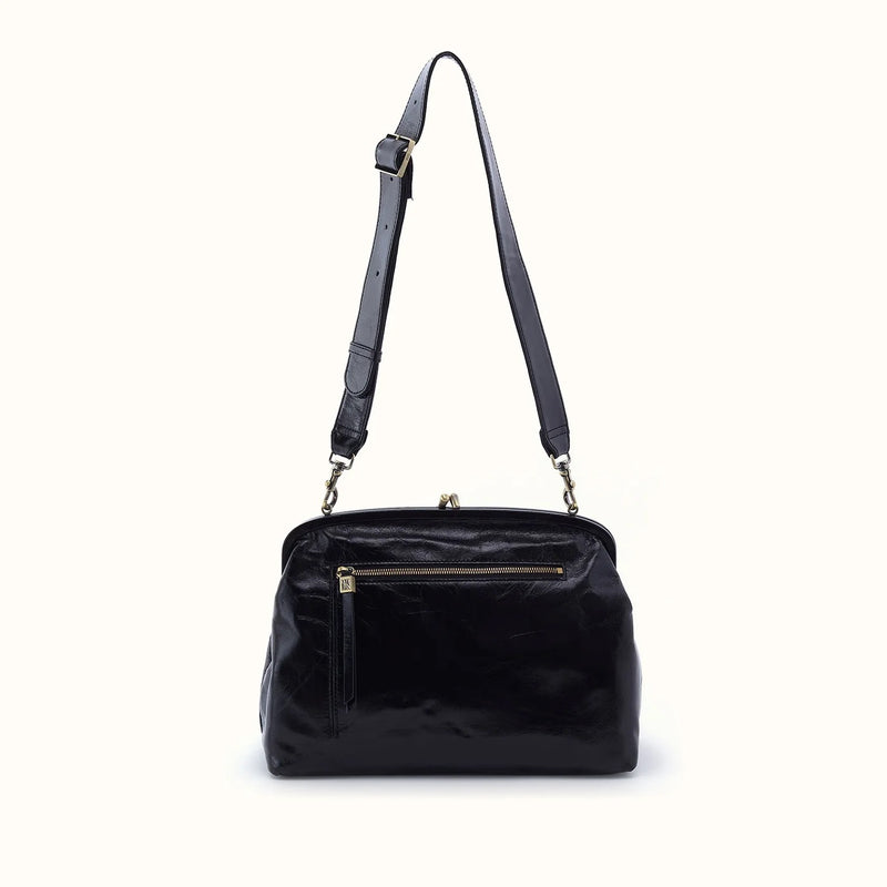 HOBO Alba Frame Large Shoulder Bag - Black