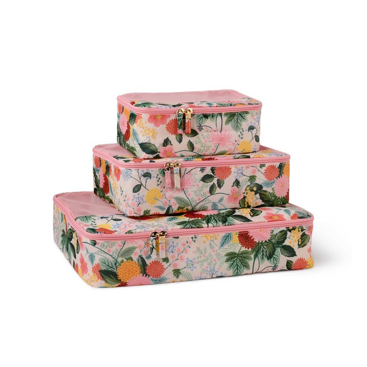 RIFLE PAPER CO. Dahlia Packing Cube Set