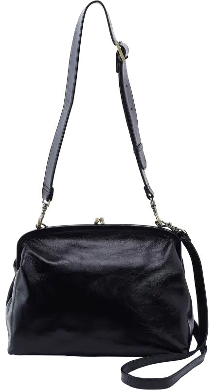 HOBO Alba Frame Large Shoulder Bag - Black