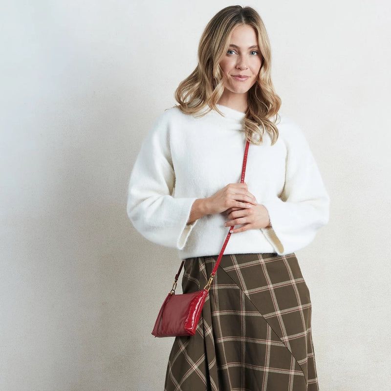 HOBO Darcy Crossbody Purse - True Red