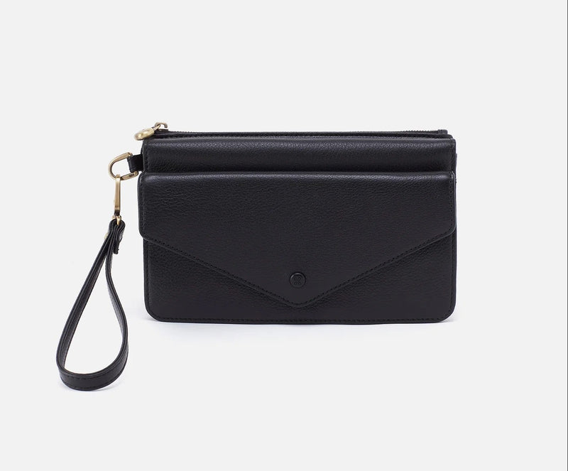 HOBO Goldie Wristlet Wallet - Black
