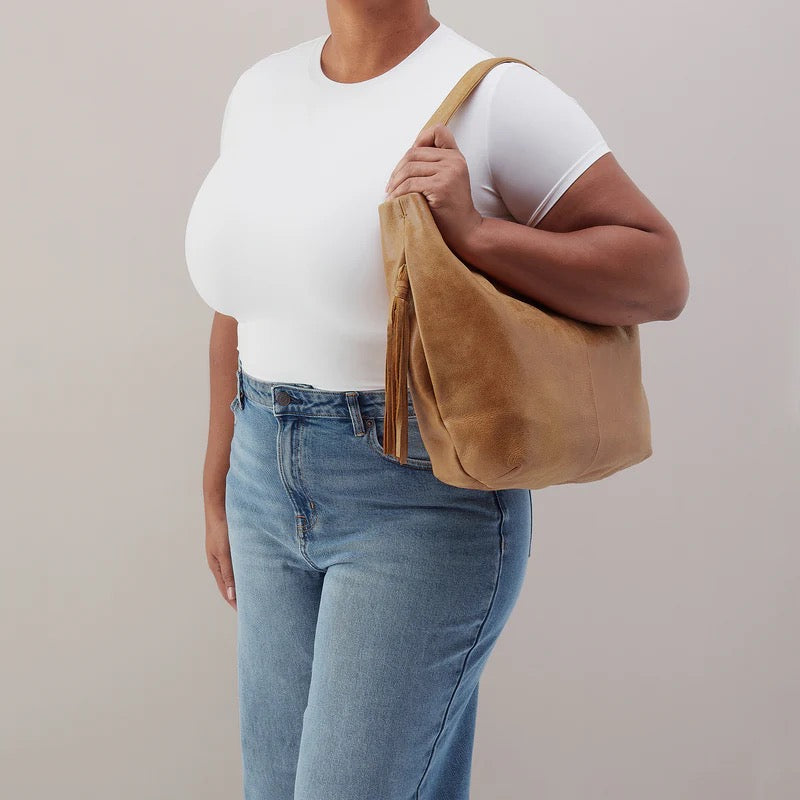 HOBO Harley Convertible Shoulder Bag - Whiskey Buffed Leather