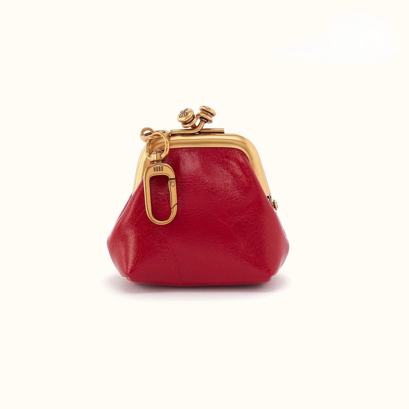 HOBO Run, Frame Pouch - Polished Leather - True Red