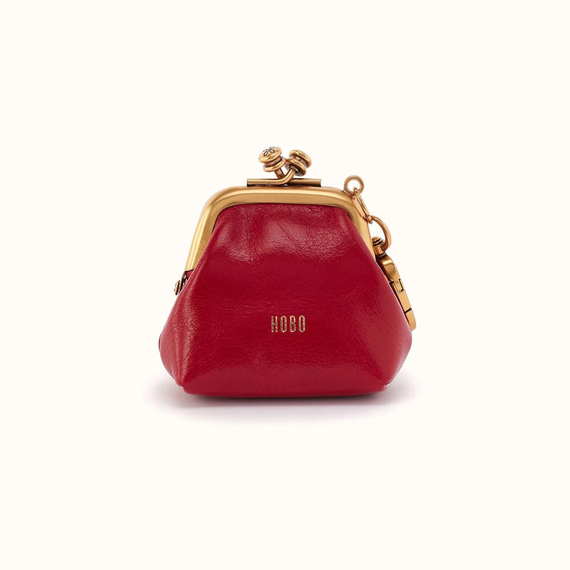 HOBO Run, Frame Pouch - Polished Leather - True Red